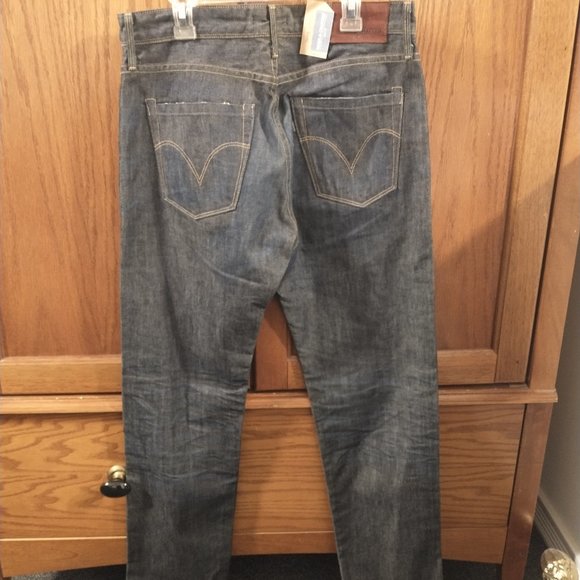 Levi's Made & Crafted Tapered New Without Tags Dark Wash Jeans 30x34 - Picture 2 of 4